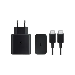 Original Samsung 45W Super Fast Charging USB-C Adapter with Type-C to Type-C Cable